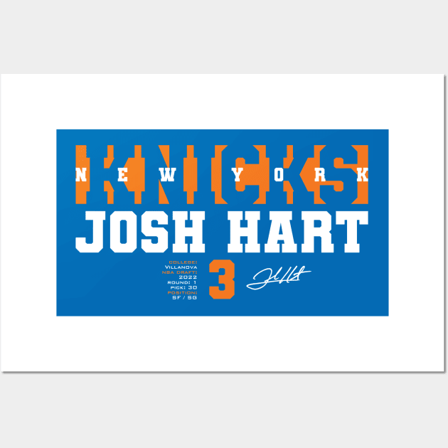 Knicks' Josh Hart Wall Art by Nagorniak